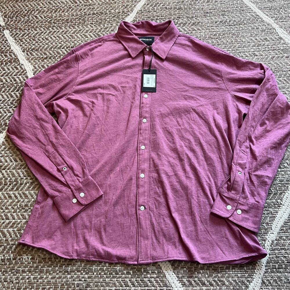 BONOBOS MAUVE ORCHID FEEDER SHIRT SZ XXL Reg